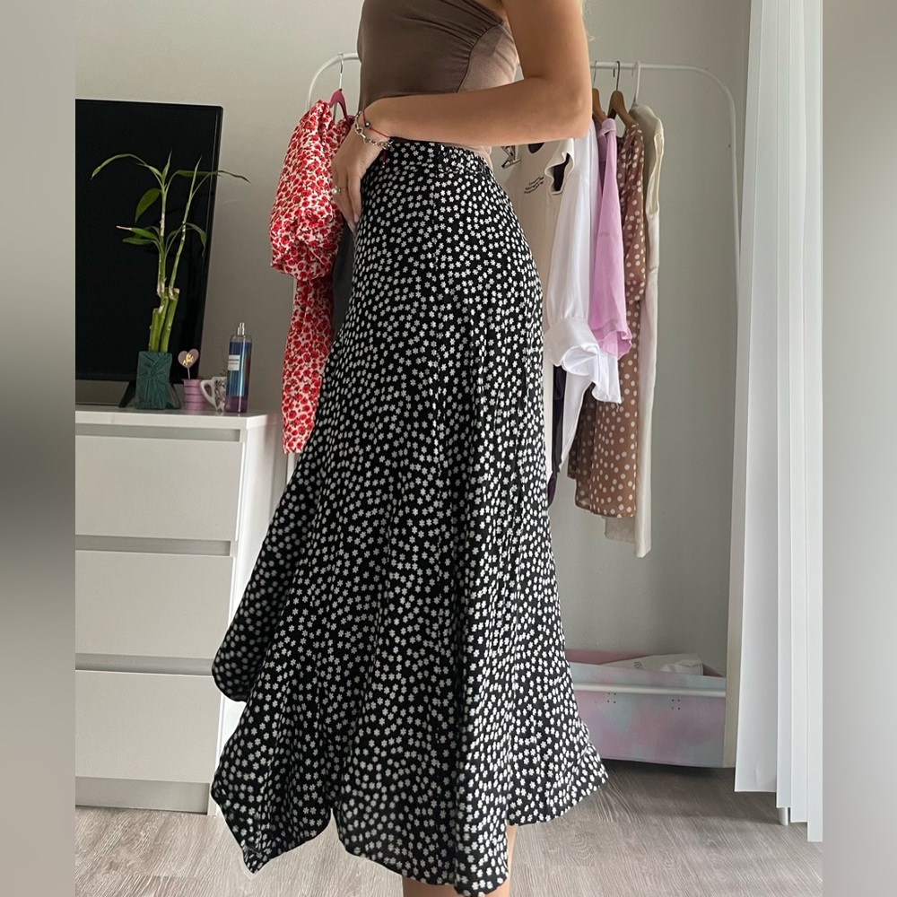Long floral skirt